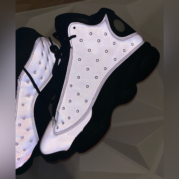 Air Jordan 13 Retro PRM Reflective Silver 2014 Size 9.5 - Picture 2 of 6